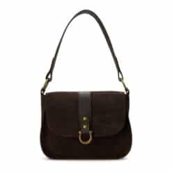תיק נשיאה וצד היילי זמש אספרסו - TES Leather Bags