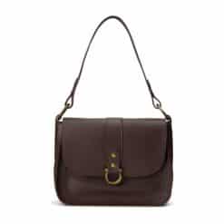 תיק נשיאה וצד היילי עור שוקולד - TES Leather Bags