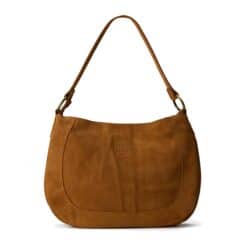 תיק עור צד ונשיאה קאיה זמש קאמל - TES Leather Bags