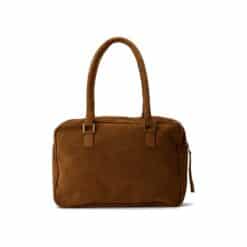 תיק נשיאה שרלוט זמש קרמל - TES Leather Bags