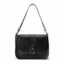 תיק נשיאה וצד היילי עור שחור - TES Leather Bags