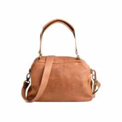 תיק נשיאה מיני צ'ארלי חום קאמל - TES Leather Bags
