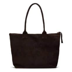 תיק נשיאה סטלה זמש חום שוקולד - TES Leather Bags