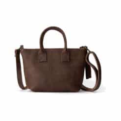 תיק צד מעור סרינה שוקולד - TES Leather Bags