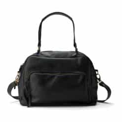 תיק נשיאה צ'ארלי שחור רומא - TES Leather Bags