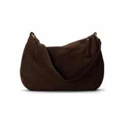 תיק עור צד ונשיאה קאיה נובוק שוקולד - TES Leather Bags