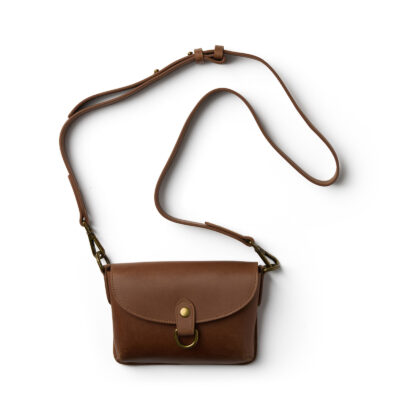 תיק טלפון נעמי חום - TES Leather Bags