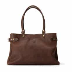 תיק נשיאה אומה חום שוקולד - TES Leather Bags